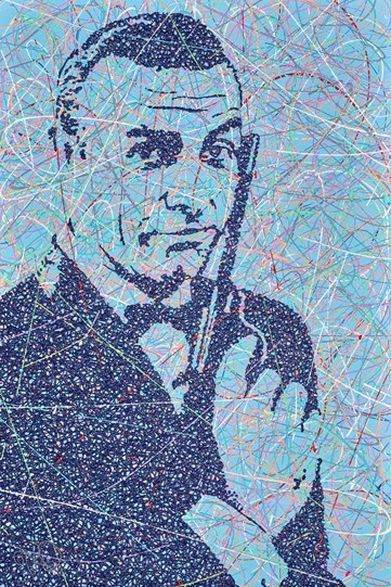 Bond, James Bond by Jim Dowie - Original Painting on Box Canvas